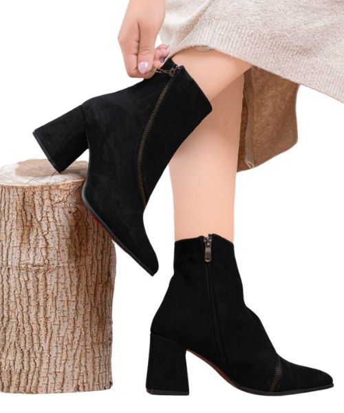 Half on sale heel boots