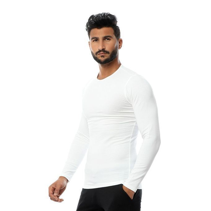Dice - Men Full Sleeves Undershirt - White