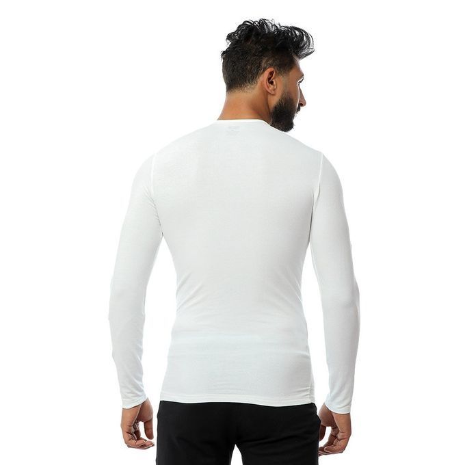 Dice - Men Full Sleeves Undershirt - White