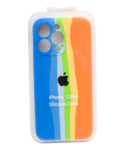  Liquid Rainbow Plastic Mobile Cover For Apple Iphone 13 Pro - Multi Color