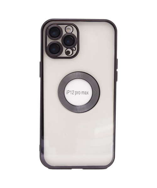 New Case Wireless Back Mobile Cover For Apple Iphone 12 Pro Max Mixed Material - White Black 