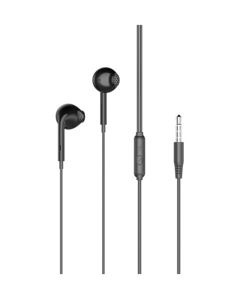Xo Music Wired Earphone Xo-Ep28 With Fine Tuning Surging Bass And Microphone - Black
