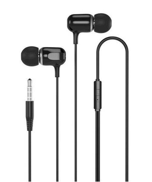 Xo Wired Earphones Xo-Ep31 With Microphone - Black