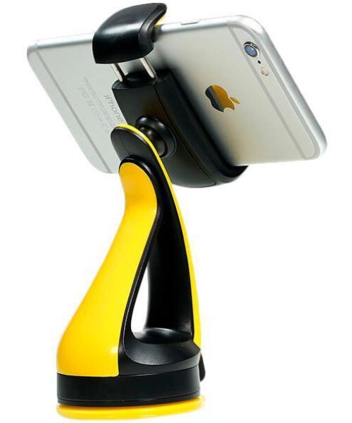 حامل هاتف للسيارة من ايرلدوم لجميع انواع الهواتف المحمولة - اصفر اسود ET-EH03
