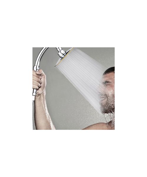 High Pressure Shower Head 6 Inch Rain Handheld Shower G1/2 360 Degree Rotatable Adjustable Bath Rain Shower Head Spray Shower Bath Shower Head Portable Replacement