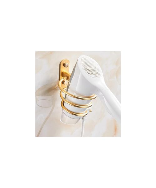 Spiral Hair Dryer Holder - Dryer Holder (Gold)