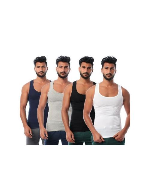 Dice - Set OF (4) Sleeveless Stretch Lycra - Undershirt - For Men