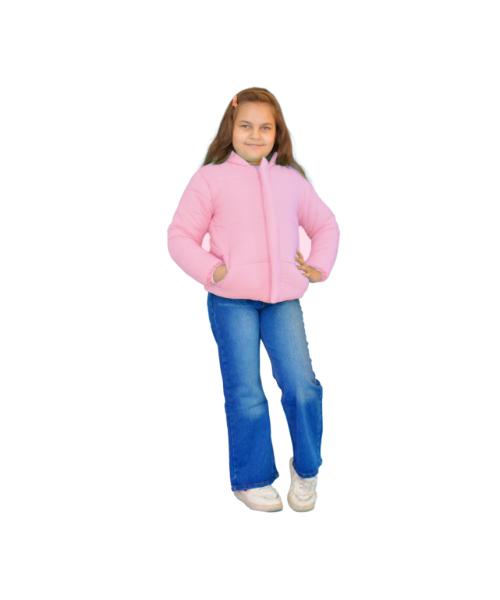 Plain waterproof jacket For Girls - Rose