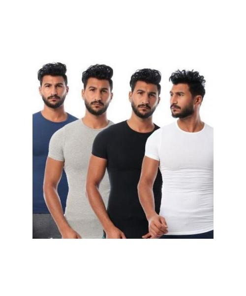 Dice Bundle OF (4) Stretch Lycra Round Neck Men Undershirts