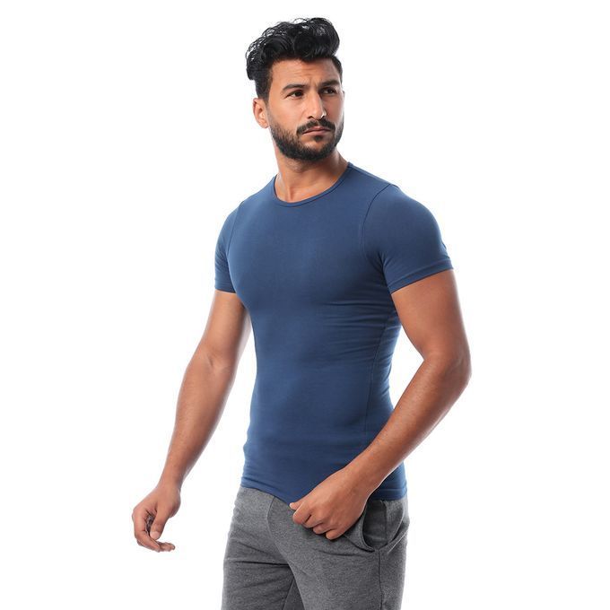 Dice Bundle OF (4) Stretch Lycra Round Neck Men Undershirts