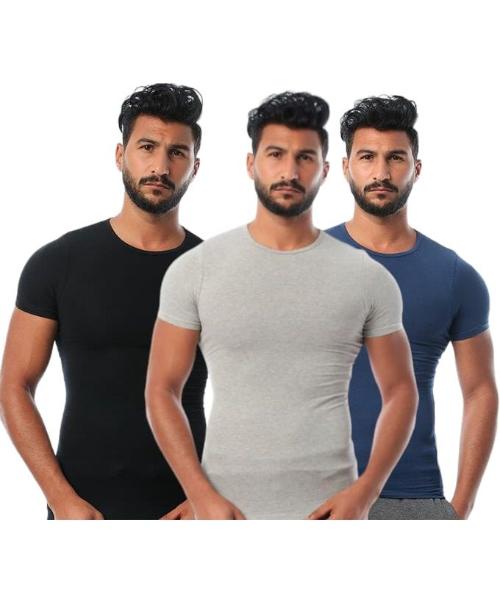 Dice Bundle OF (3) Stretch Lycra Round Neck Men Undershirts