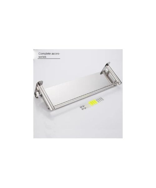 304 stainless steel shelf with hooks and railing