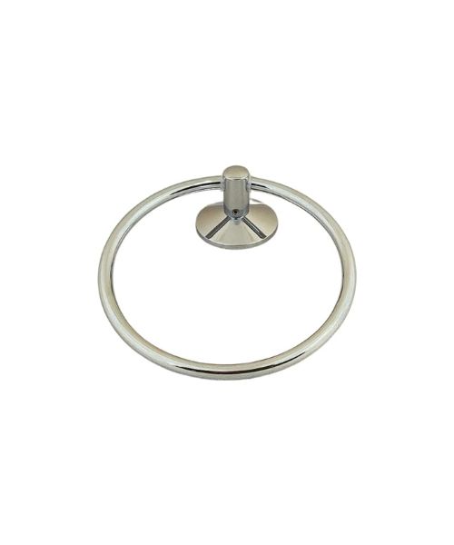 Stainless steel circular towel holder (round base)