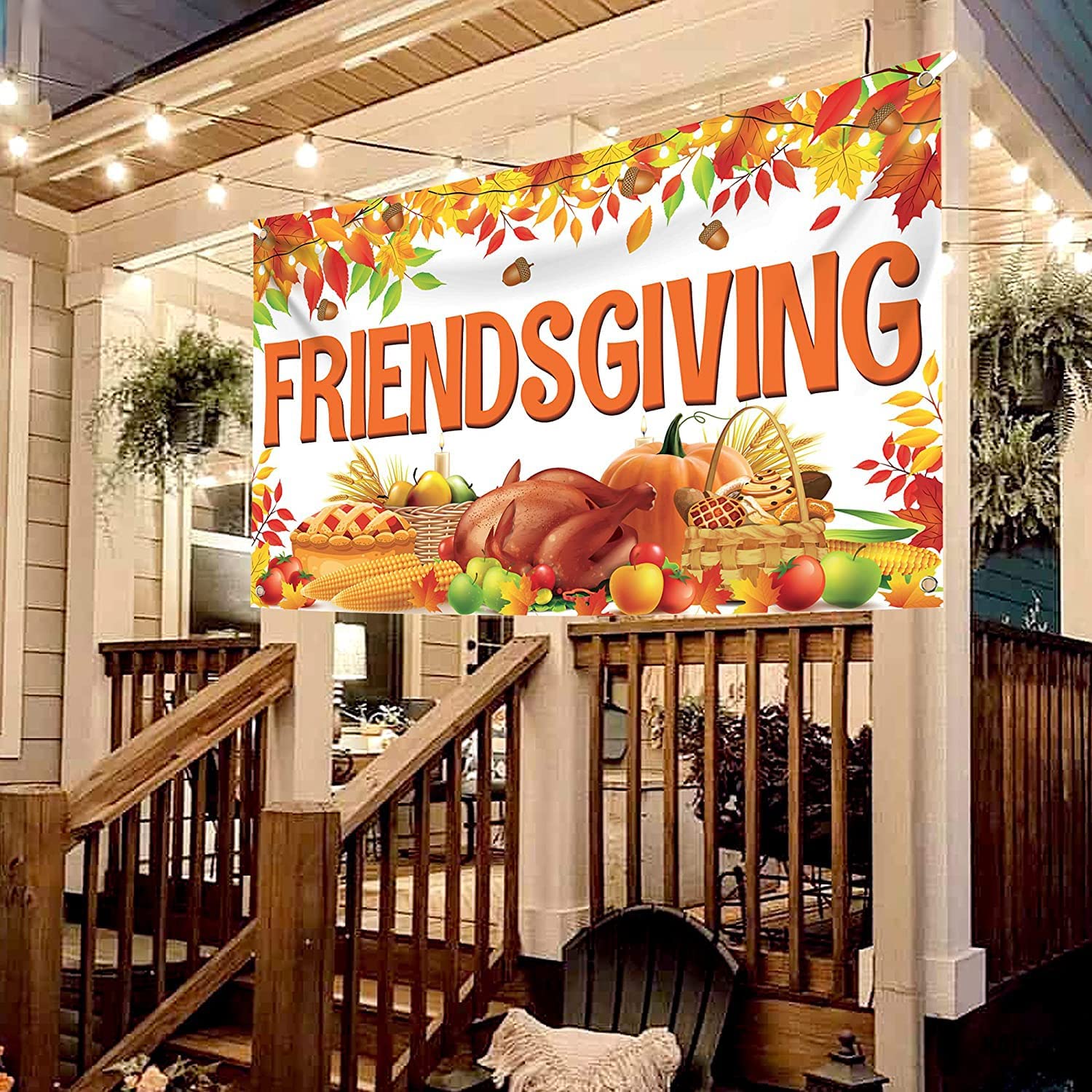 Friendsgiving" Thanksgiving banner"