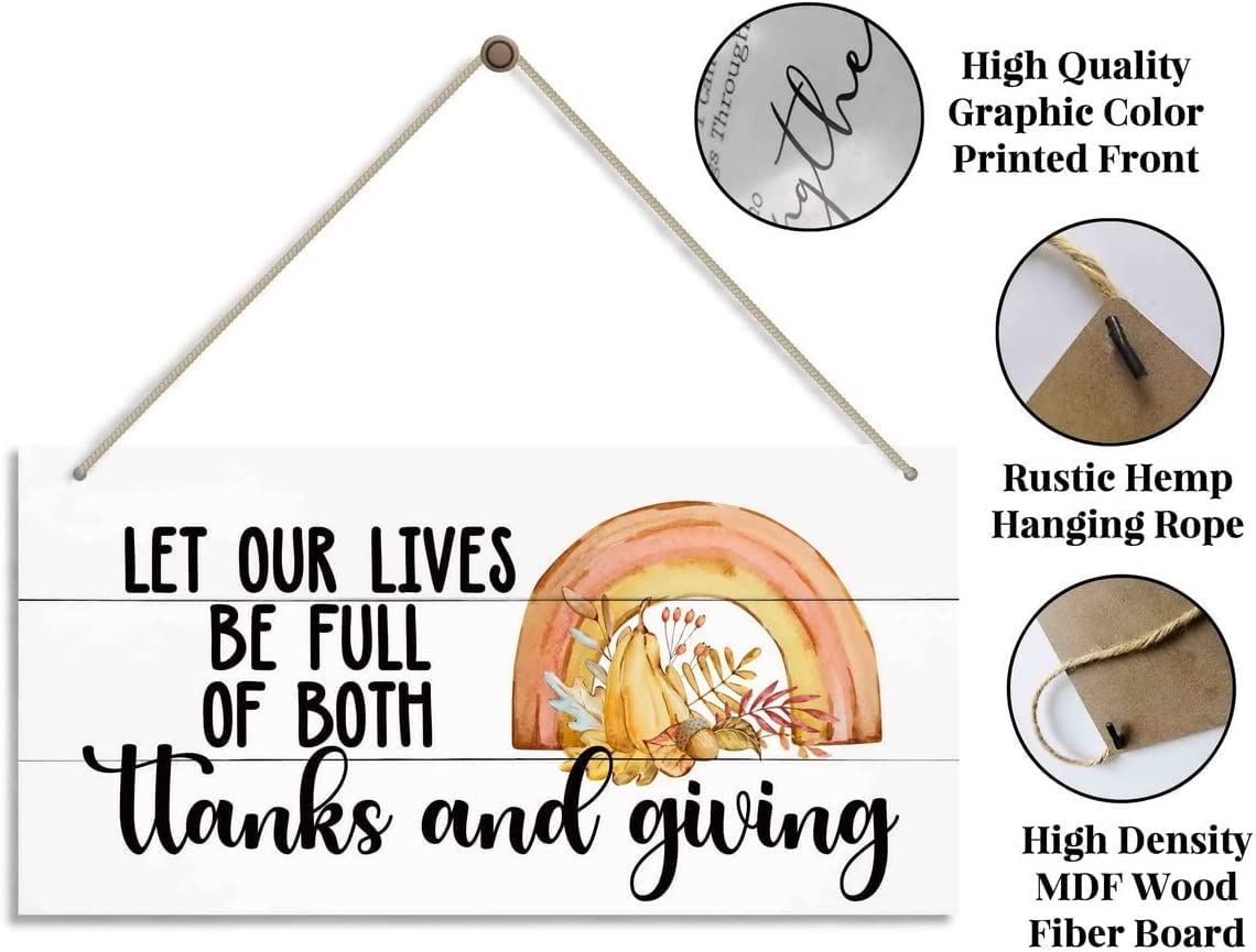 (Thanksgiving Banner (Let Our Lives Be Full Of Both Thanks And Giving
