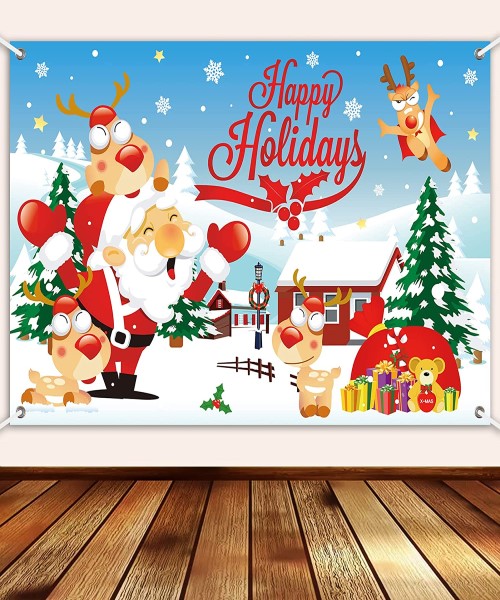 Large Merry Christmas poster