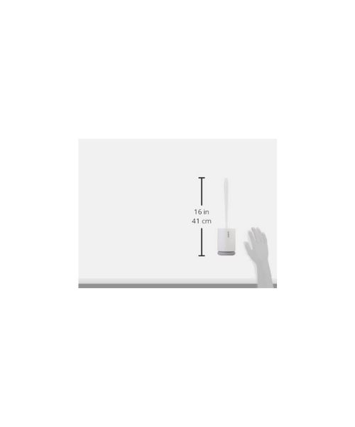 Ecoco Silicone Toilet Brush - White/Grey