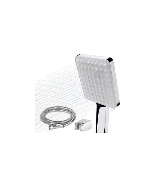 Rectangular shower head equipped with six different water modes