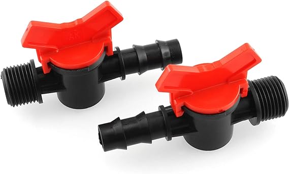 Drip Irrigation Switch 2PCS 1/2Inch Barb to 1/2Inch 