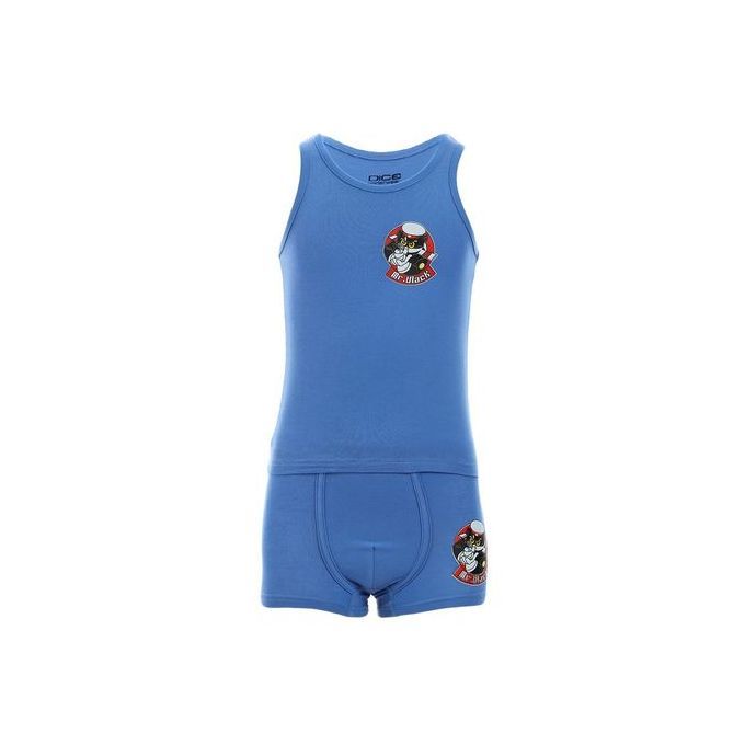 Dice Set Of Three Sleeveless Top & Boxer - For Kids