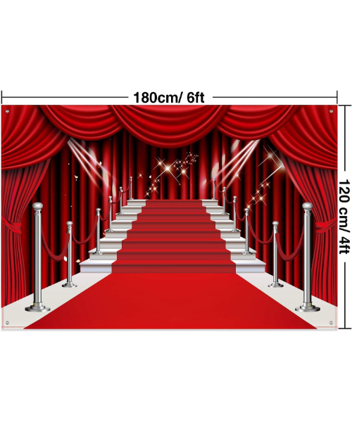 Red curtain photography background