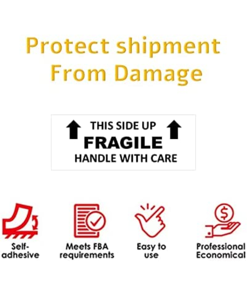 Fragile Handle with Care Warning Label Set