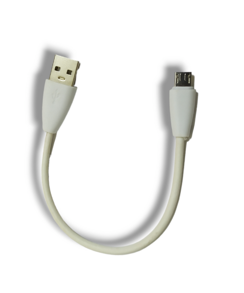Power bank charging cable, length 20 cm, 2 amp micro USB