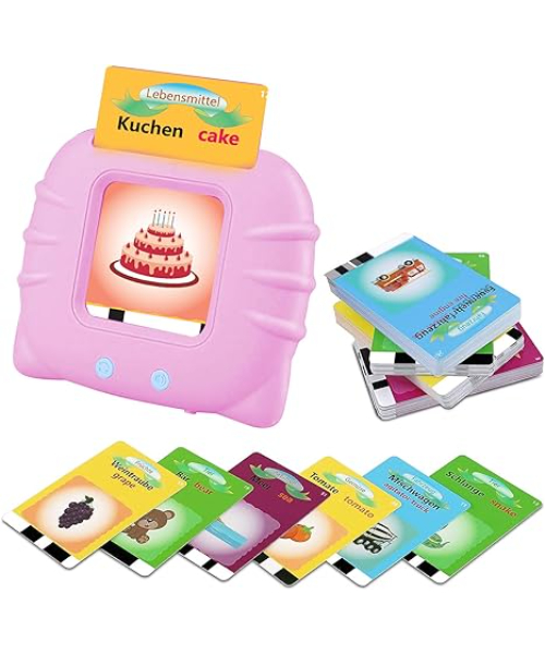 Preschool Flash Cards, Talking Educational Toy, 3-6 Years Old, Boys Girls, Preschool Learning Machine, Birthday Gifts for 2-6 Years Old Kids