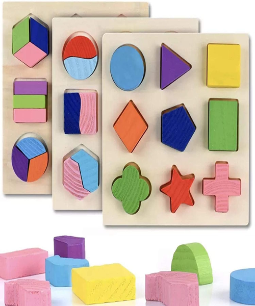A wooden Montessori toy to develop intelligence in children