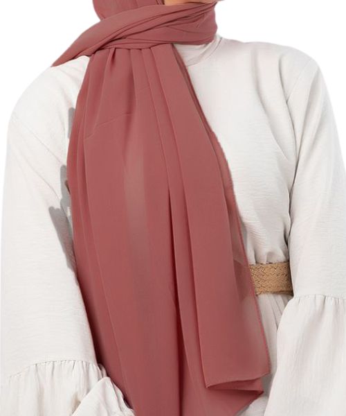 Kayan Solid Head Scarf For Women 180 × 75 CM - Cashmere