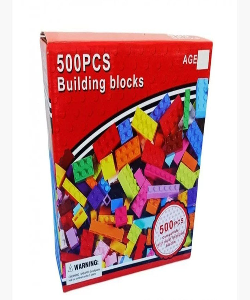 مكعبات بناء متوافقة مع لعبة ليغو التعليمية، 500 قطعة