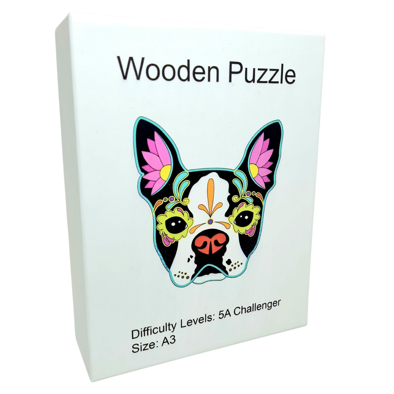 Animal Wooden Puzzle A3 French Bulldog K5041