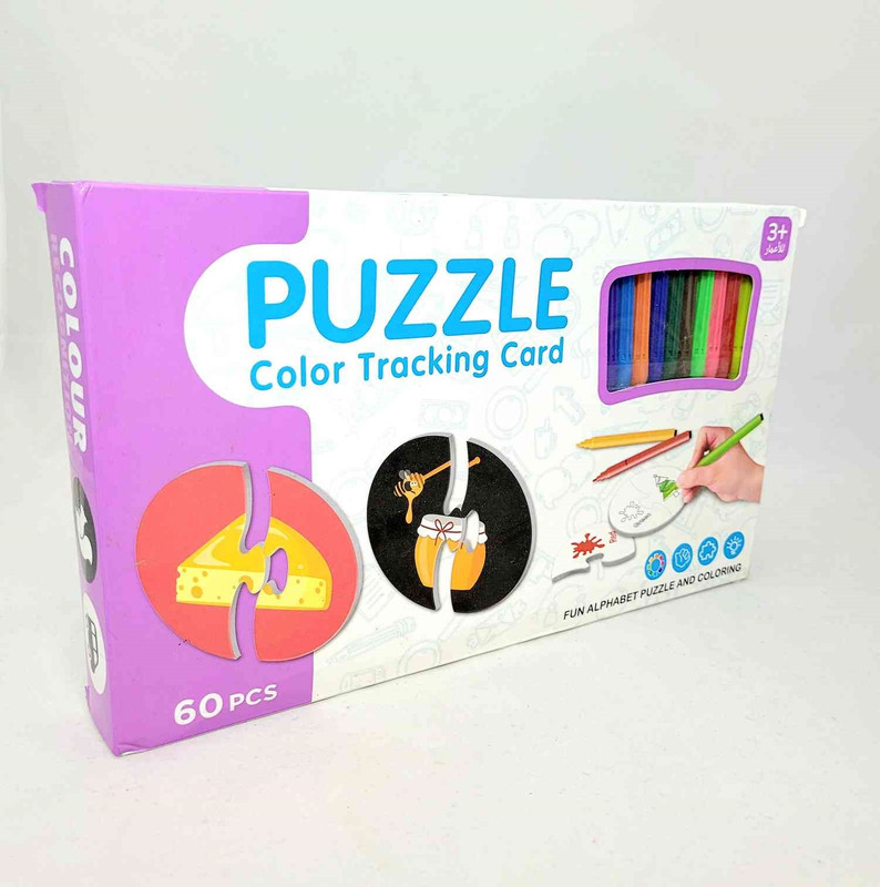 Coloring puzzle of various shapes 60 pieces
