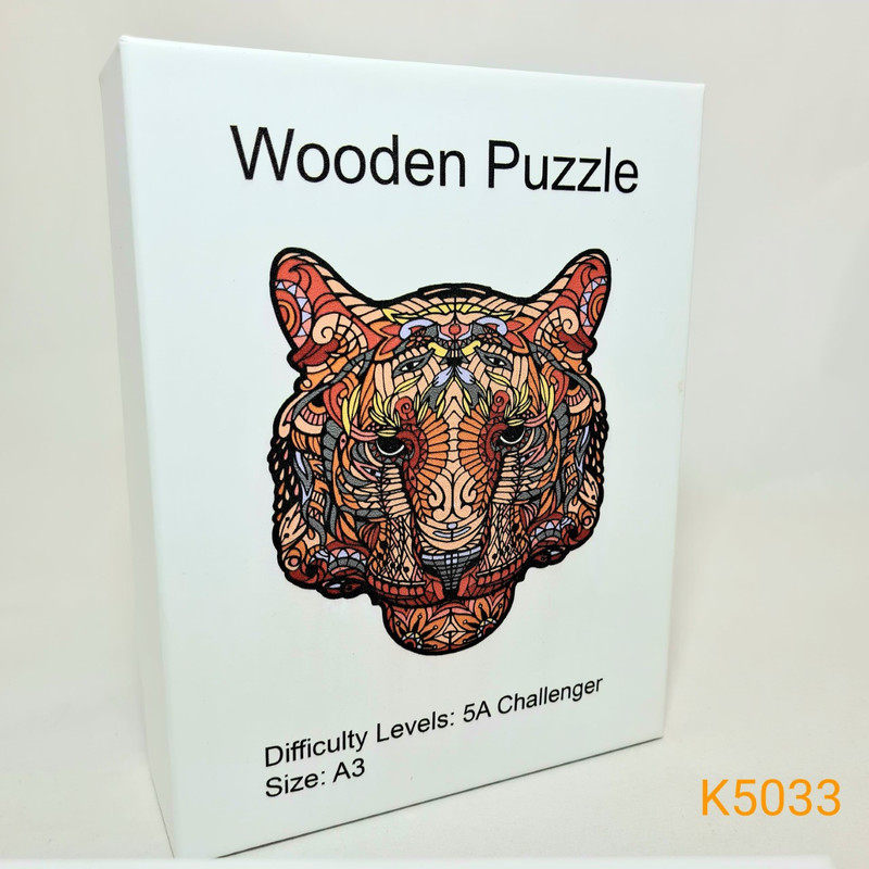 Animal Wooden Puzzle A3 Tiger K5033