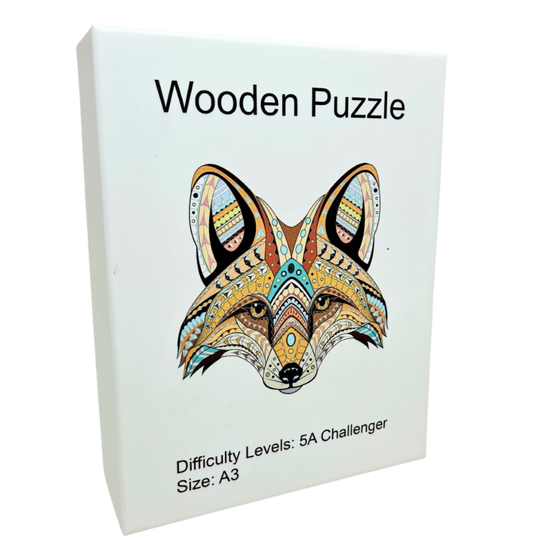 Animal Wooden Puzzle A3 Fox Face K5018