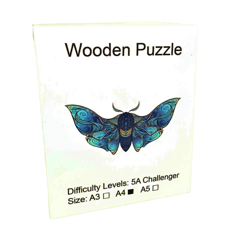 Animal Wooden Puzzle A4 Moth K5021