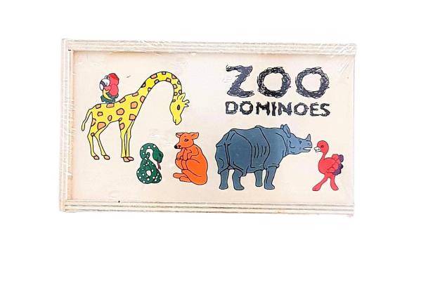 Wooden animal dominoes