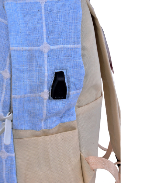 Pinniped Backpack For Girls 40X29X15 Cm - Light Blue Beige