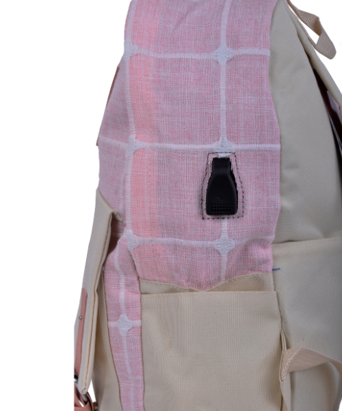 Pinniped Backpack For Girls 40X29X15 Cm - Pink Beige