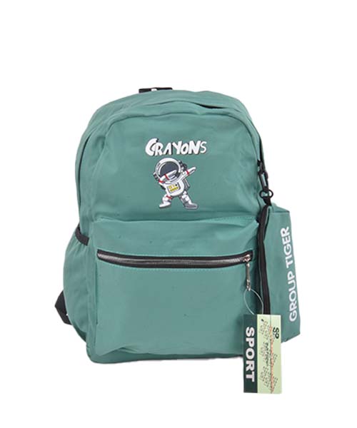 Group Tiger Astronaut Backpack For Unisex 40X 17X 15 Cm - Green