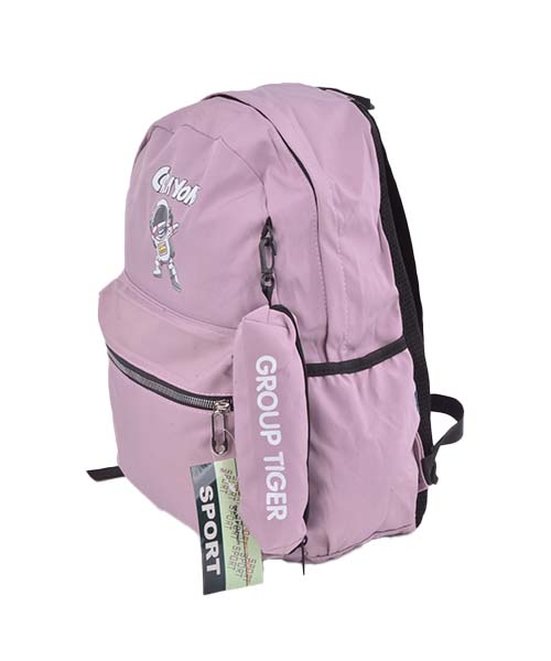 Group Tiger Astronaut Backpack For Unisex 40X 17X 15 Cm - Mauve