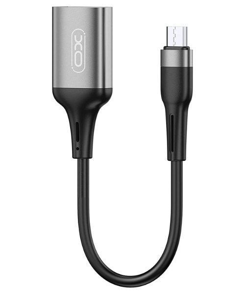 Xo Xo-Nb201 Otg Type C To Usb Adapter For Mobile Phones - Black Silver