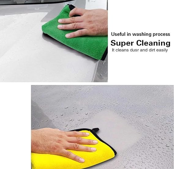 Car drying towel/ cleaning cloth,40x30cm 3pack - Assorted colors