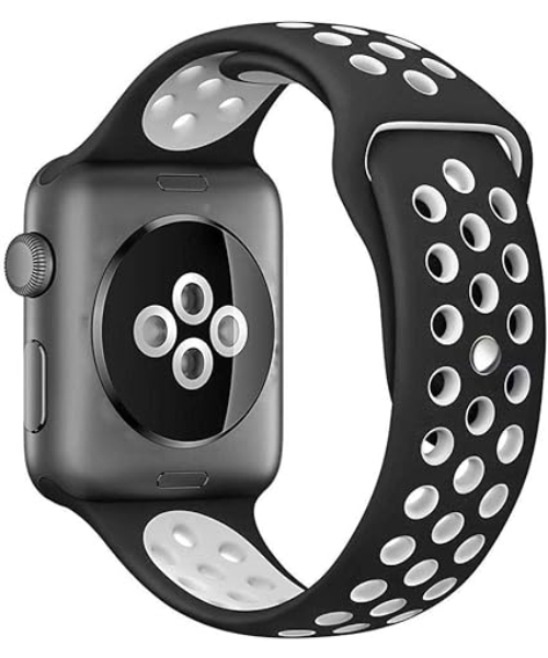 Soft Silicone Sport Strap for Apple Watch 42mm Black
