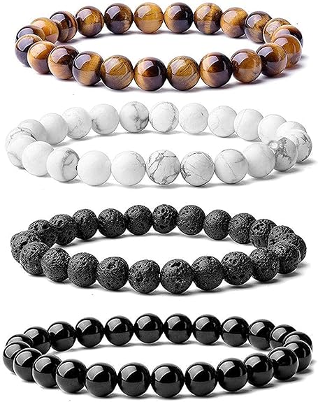 Set of 4 Stones Bracelets High Quality For Men 