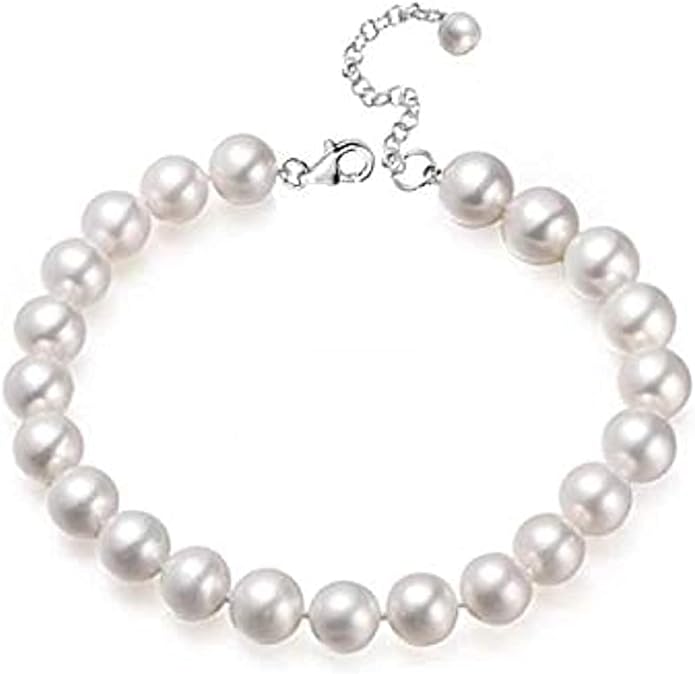 White Artificial Pearl Beads Bracelet for Women