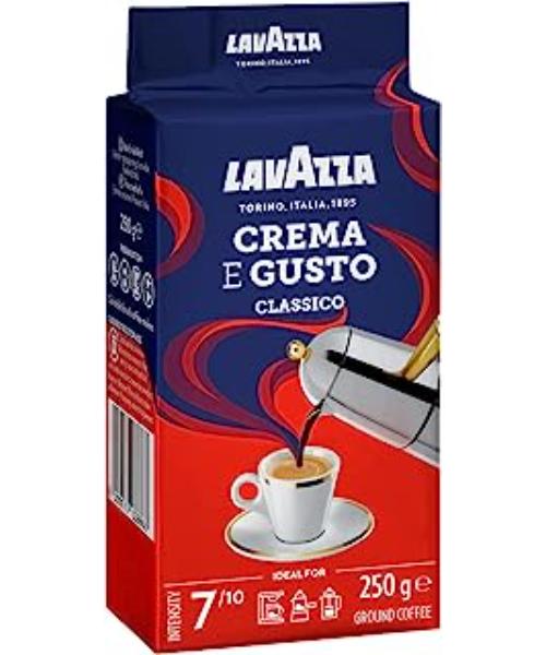 LAVAZZA CREMA E GUSTO GROUND COFFEE 250 GRAMS