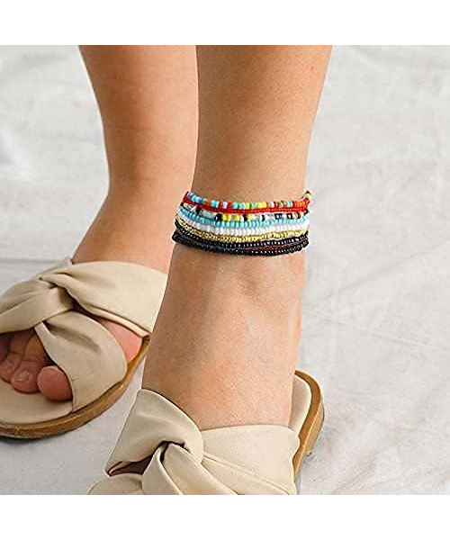Set of Anklet Beads 7 Pieces - Multicolor 