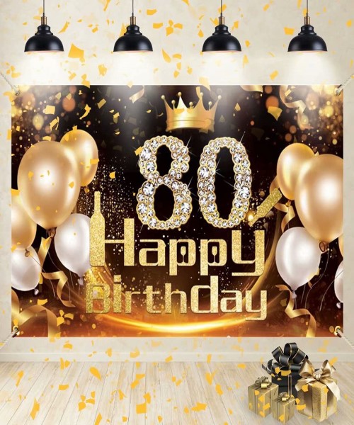 Banner for 80th birthday background (80)