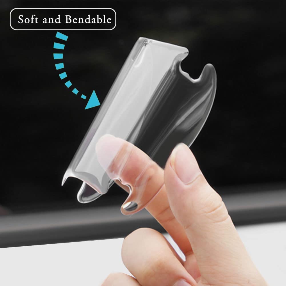 Anti-scratch adhesive sticker for door handle and car